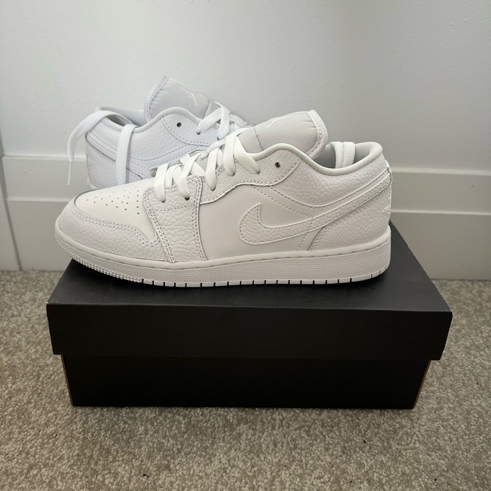 Never Worn All White Air Jordan 1 Low’s